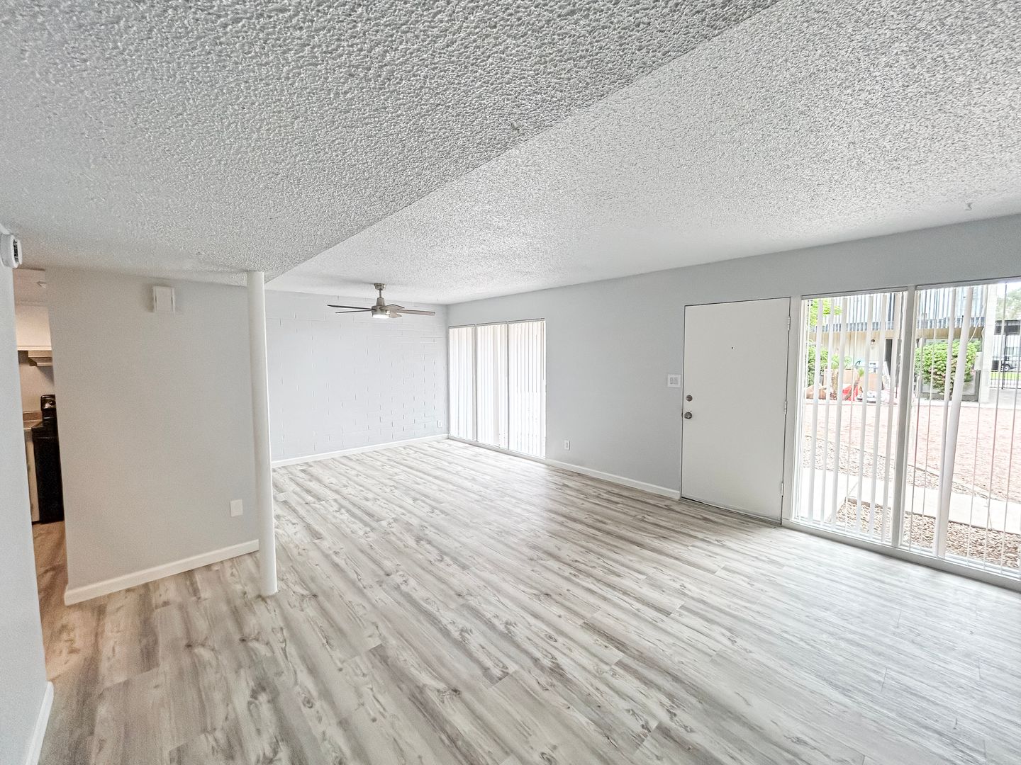 Representative unfurnished apartment interior at Villa Serena.