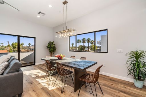 Furnished dining area shown — representative home at Halcyon on Cheery Lynn.
