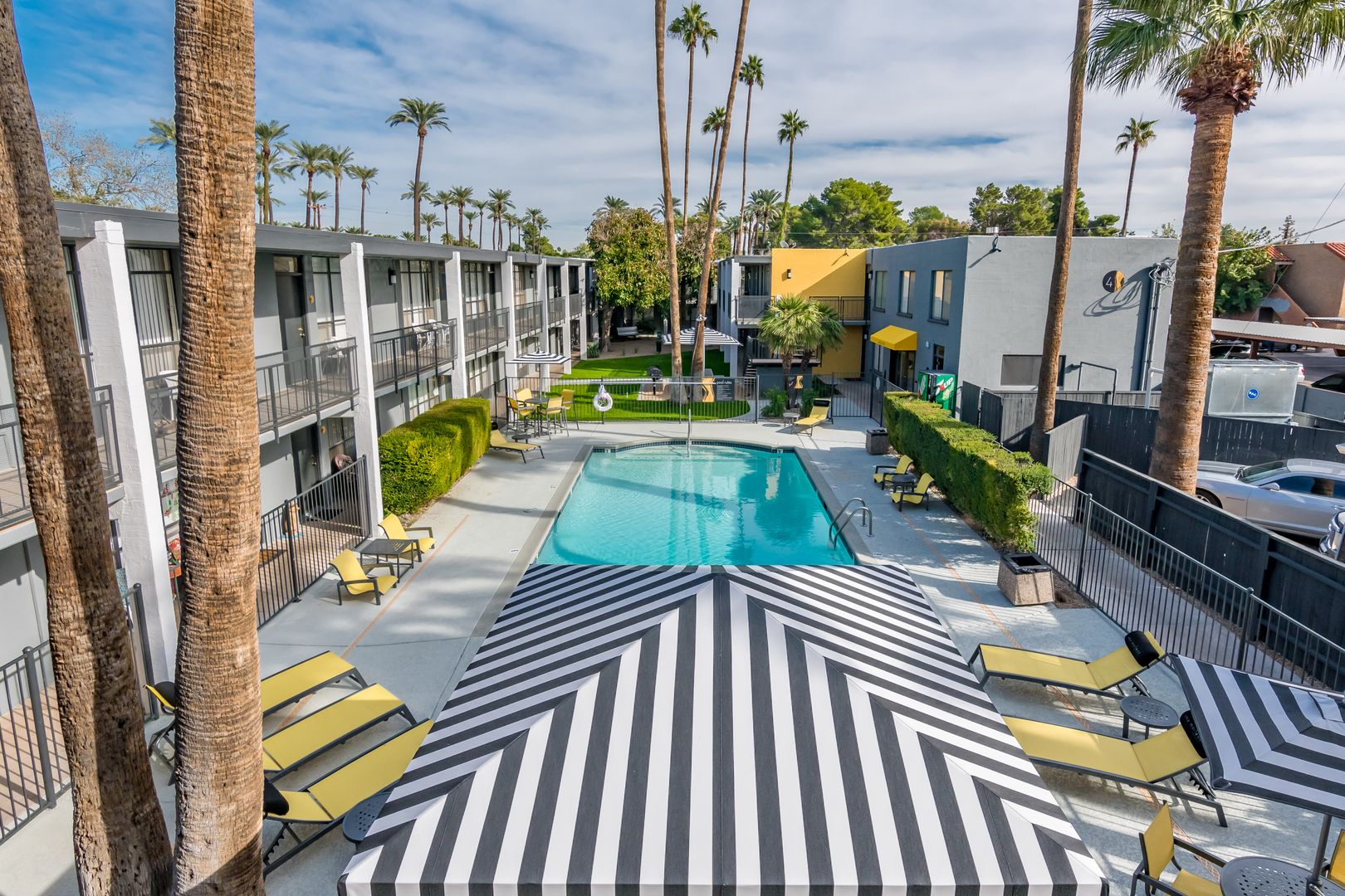 Pool and poolside area at The Marlowe.