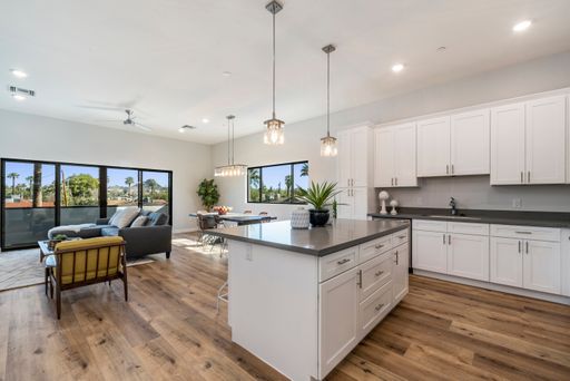 Apartment kitchen — representative home at Halcyon on Cheery Lynn.