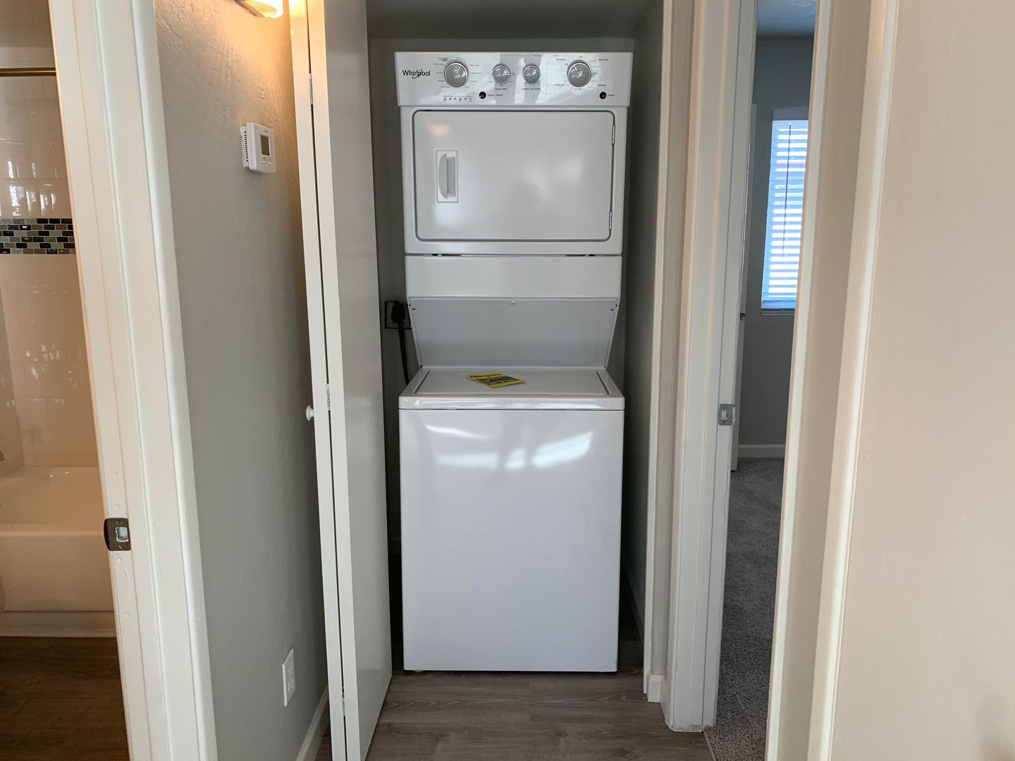 In-home laundry area — representative home at La Vie.