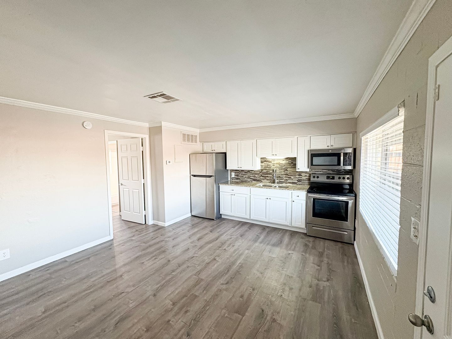 Unfurnished apartment interior at The Vines.