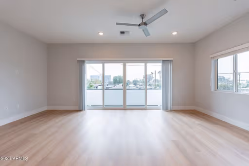 Unfurnished apartment interior — representative home at Halcyon on 18th Street.