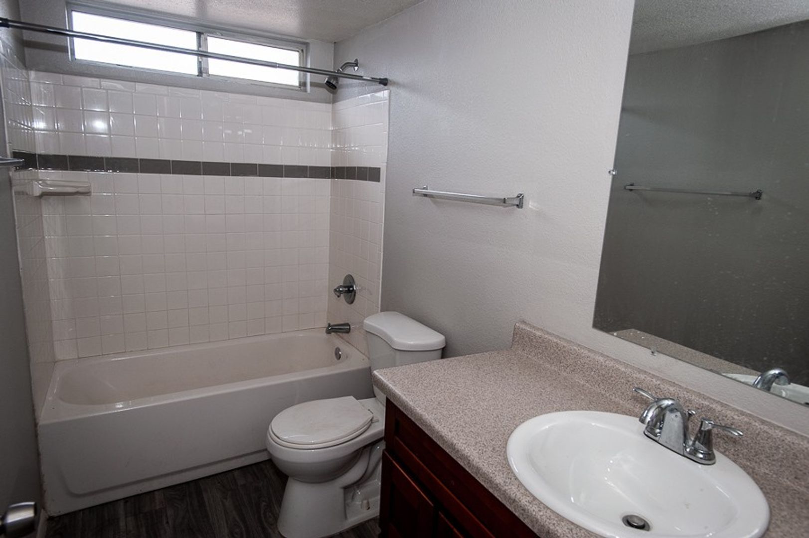 Apartment bathroom — representative home at 35th Avenue Townhouse.