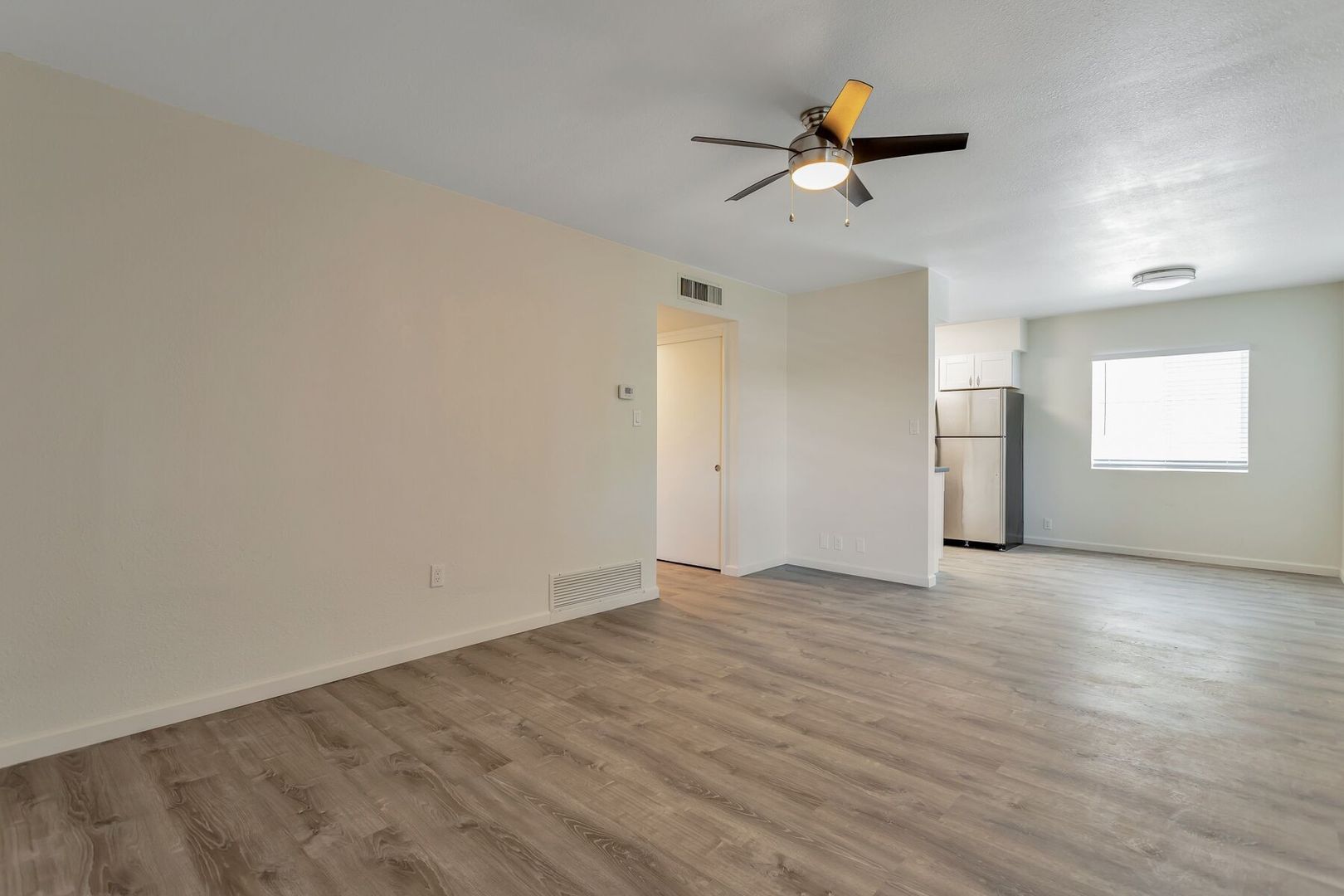 Representative unfurnished apartment interior at Edge Apartments.