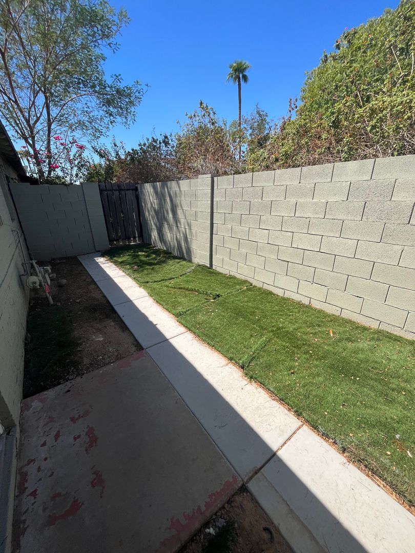 Shared outdoor space at San Juan Apartments.
