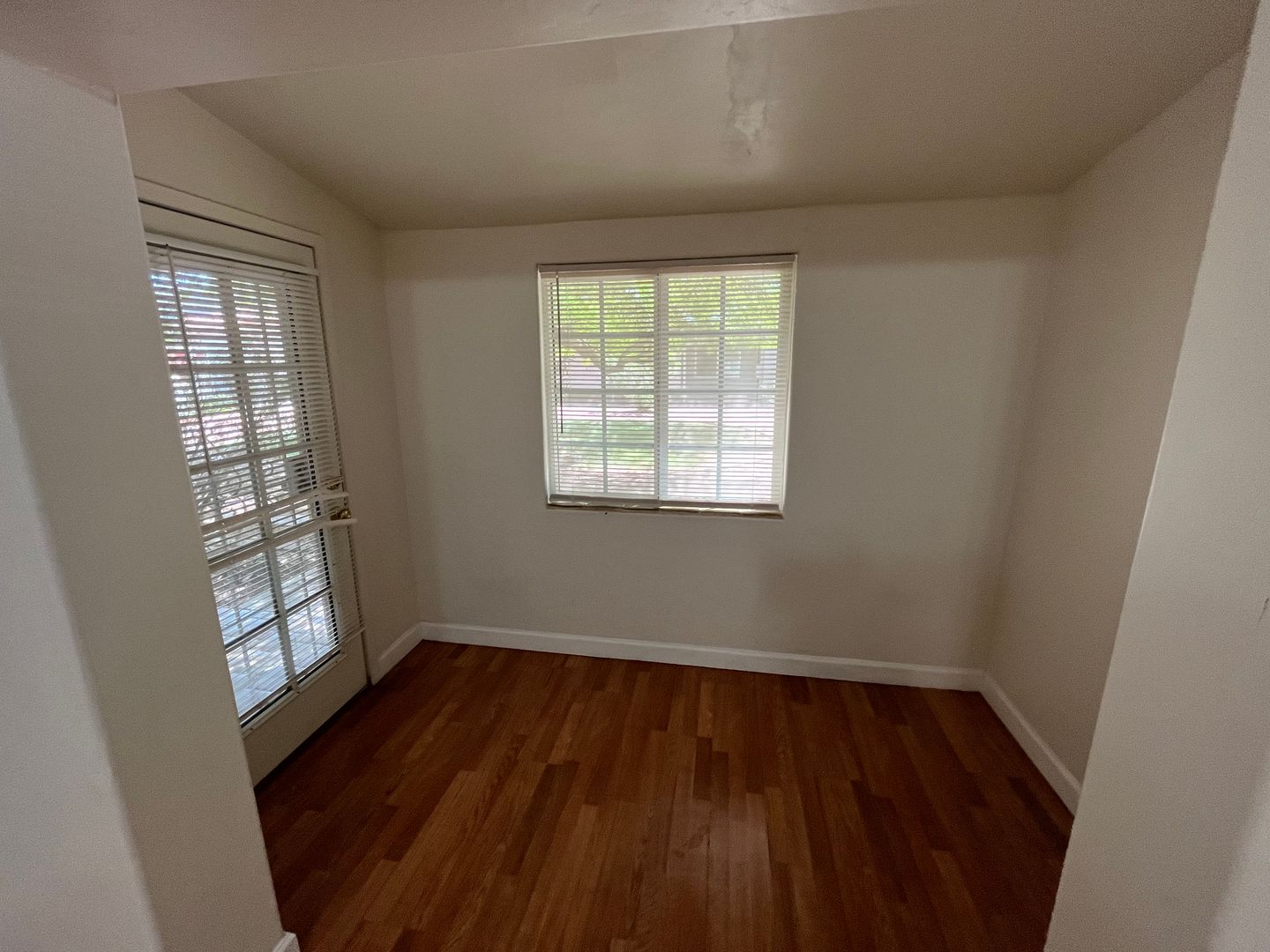 Unfurnished bedroom at San Juan Apartments.