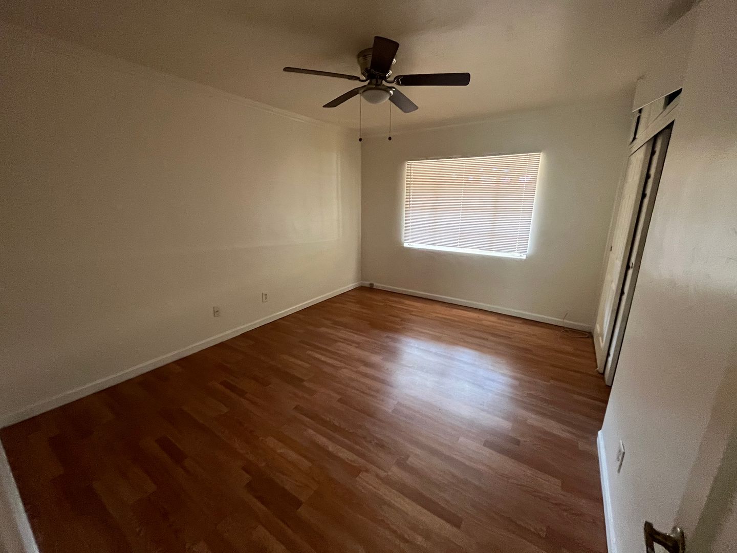 Unfurnished bedroom at San Juan Apartments.