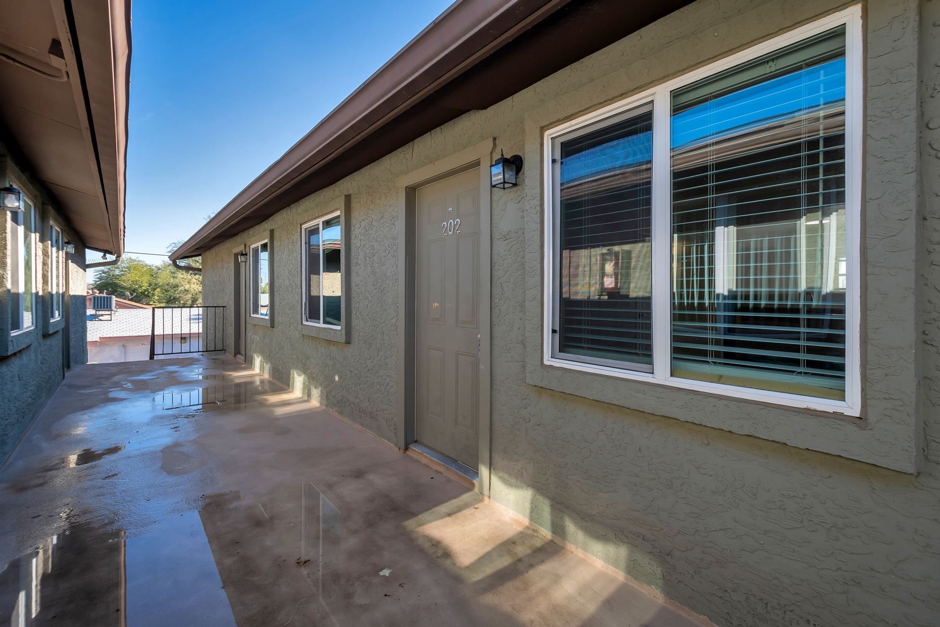 Building exterior at Starlight Apartments.