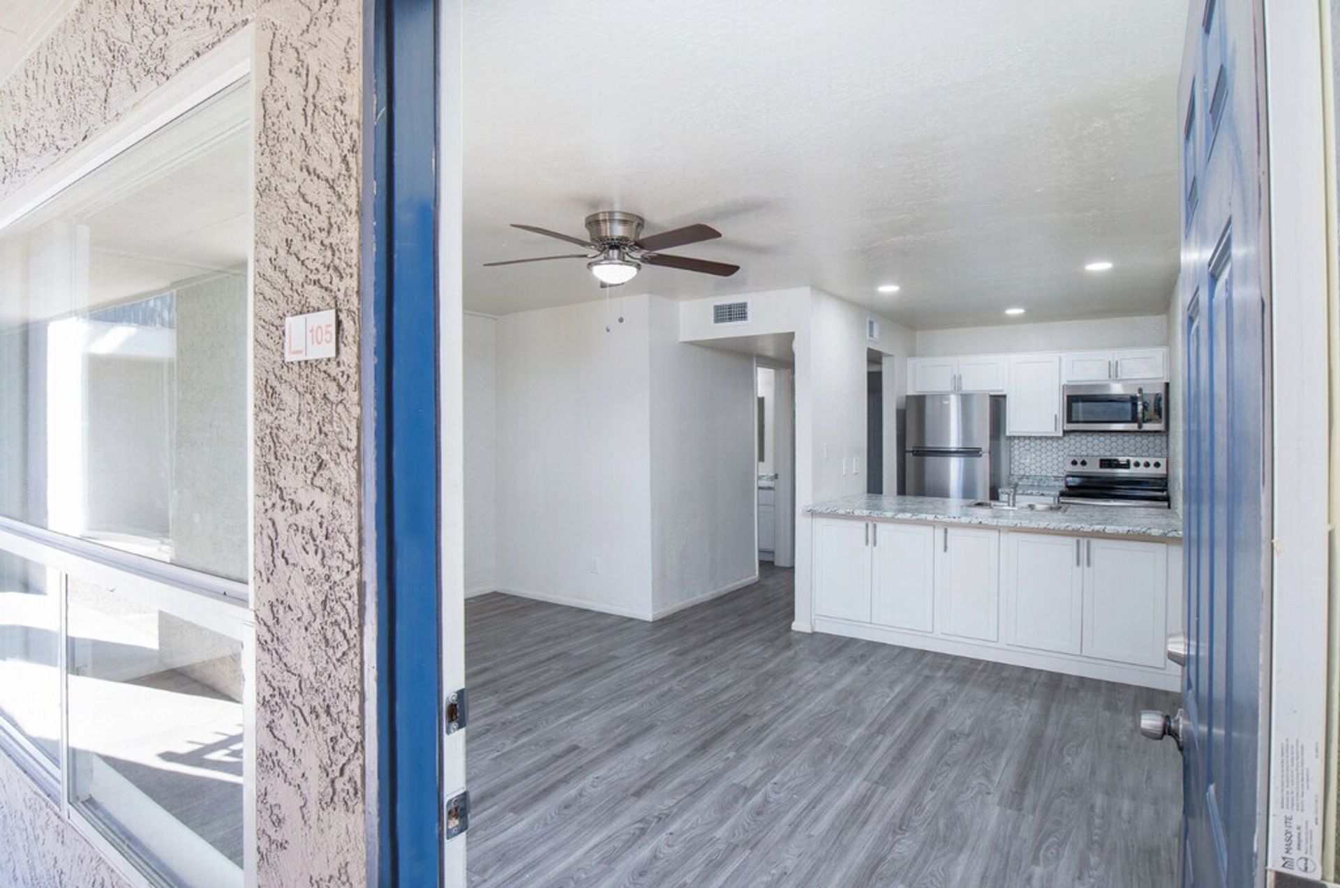 Unfurnished apartment interior — representative home at Lateral 14 Apartments.