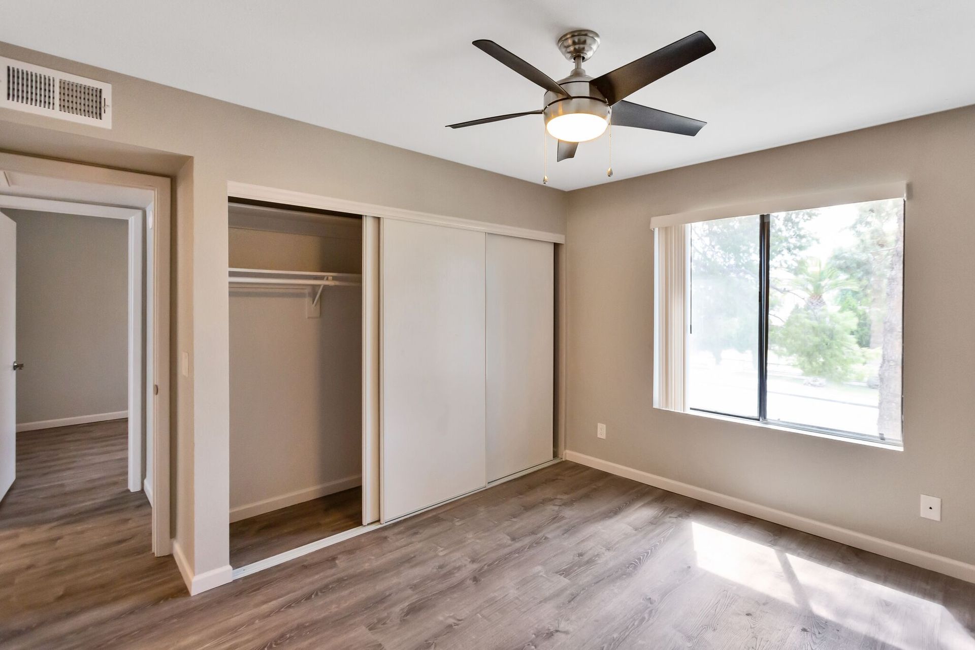 Unfurnished bedroom at Maryland Court.