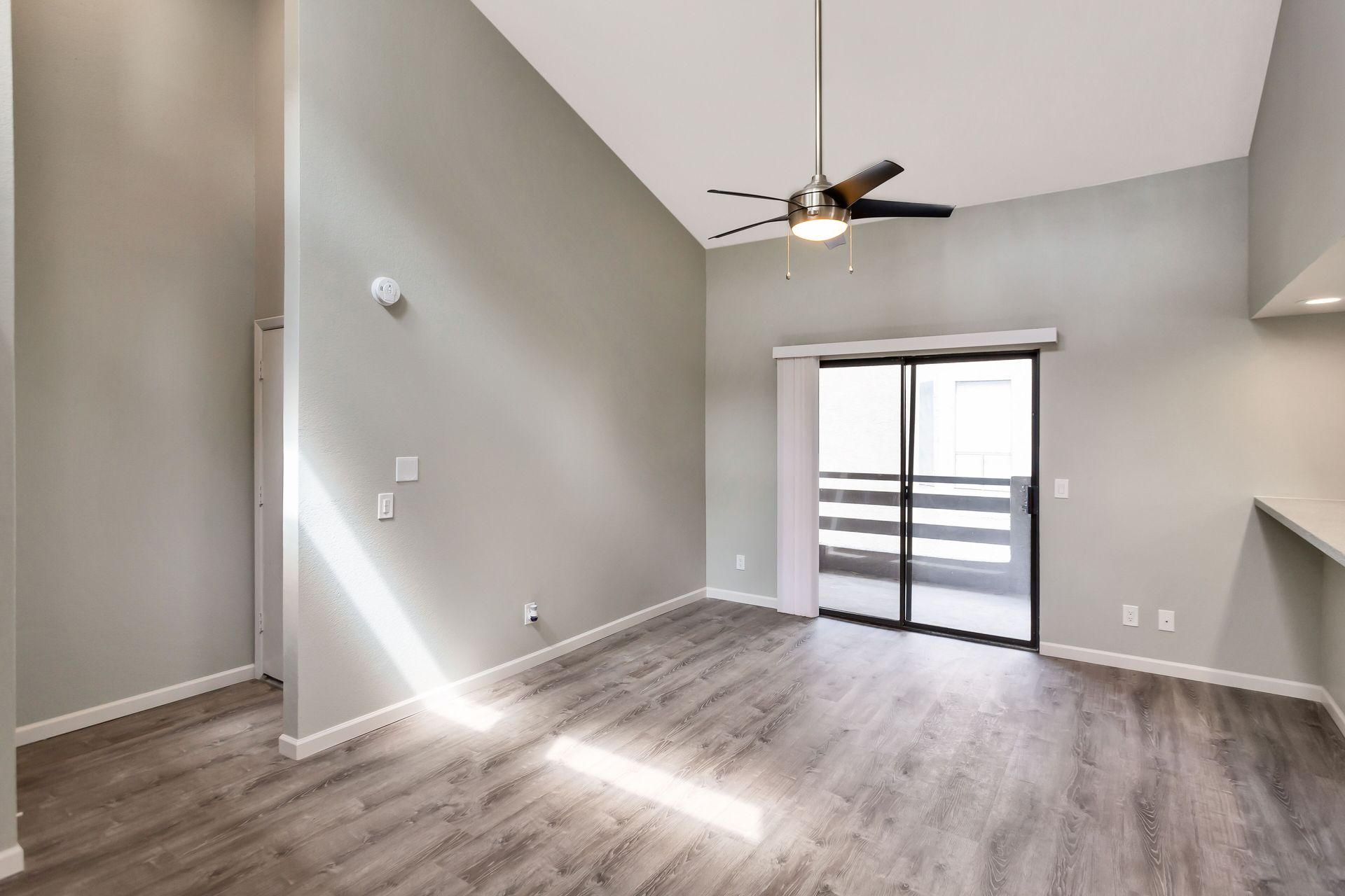 Unfurnished apartment interior at Maryland Court.