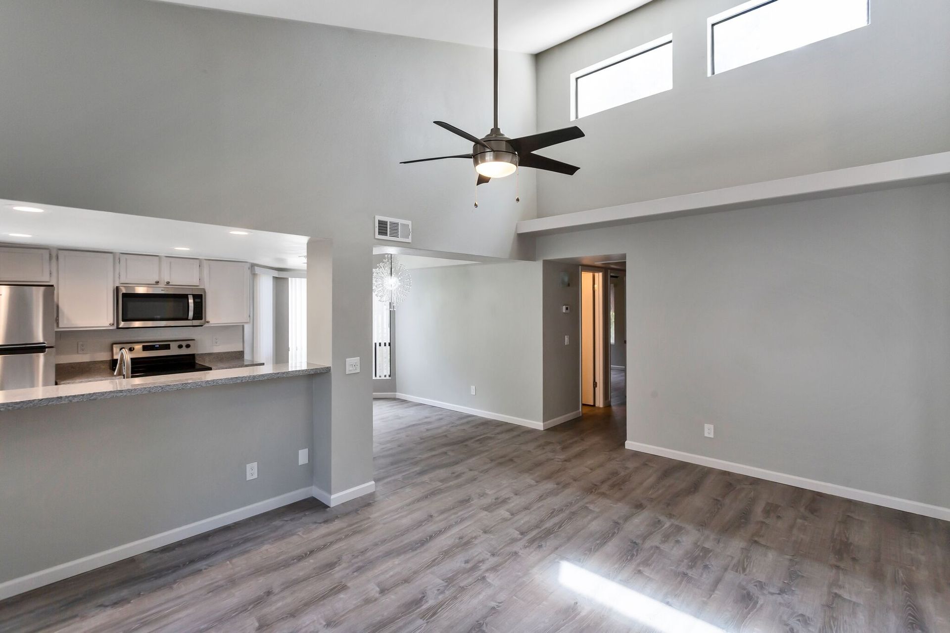 Unfurnished apartment interior at Maryland Court.