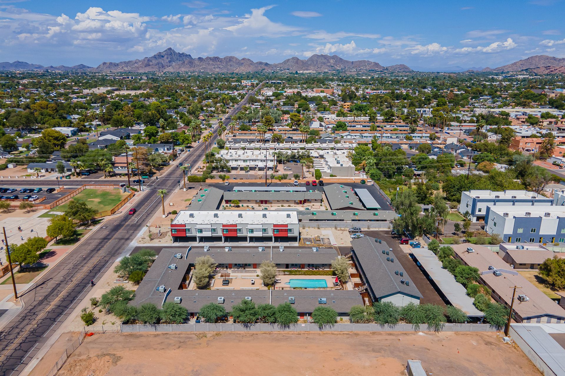 Aerial community view at La Vie.