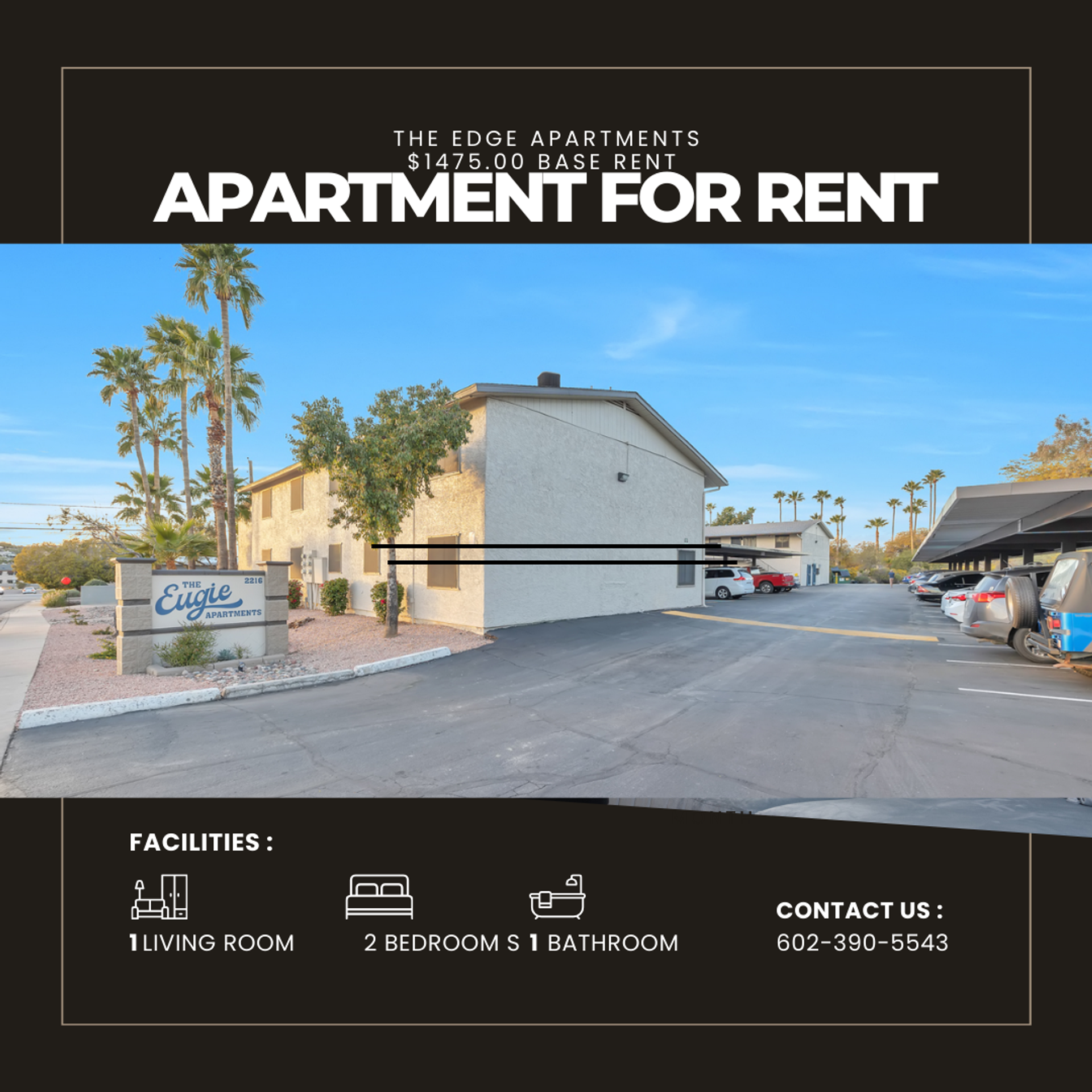 Phoenix Apartment: 2216 E. Eugie Terrace