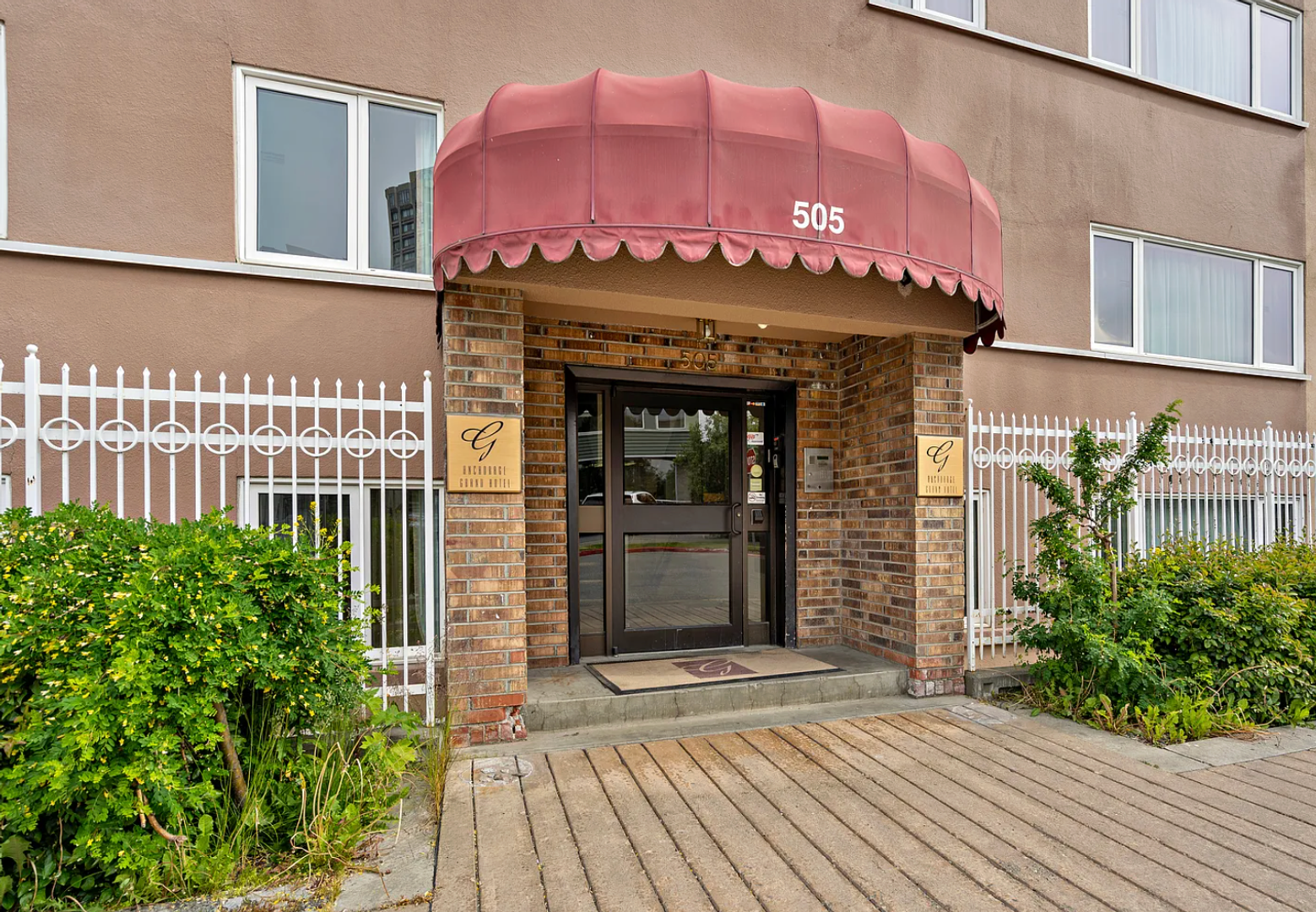 Lobby at Anchorage Grand Apartments | 1 Bed, 1 Bath Fully Furnished Apartment with Queen Bed in Downtown