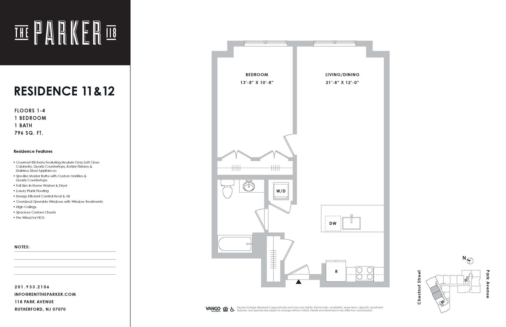Rutherford Apartment: 118 Park Ave