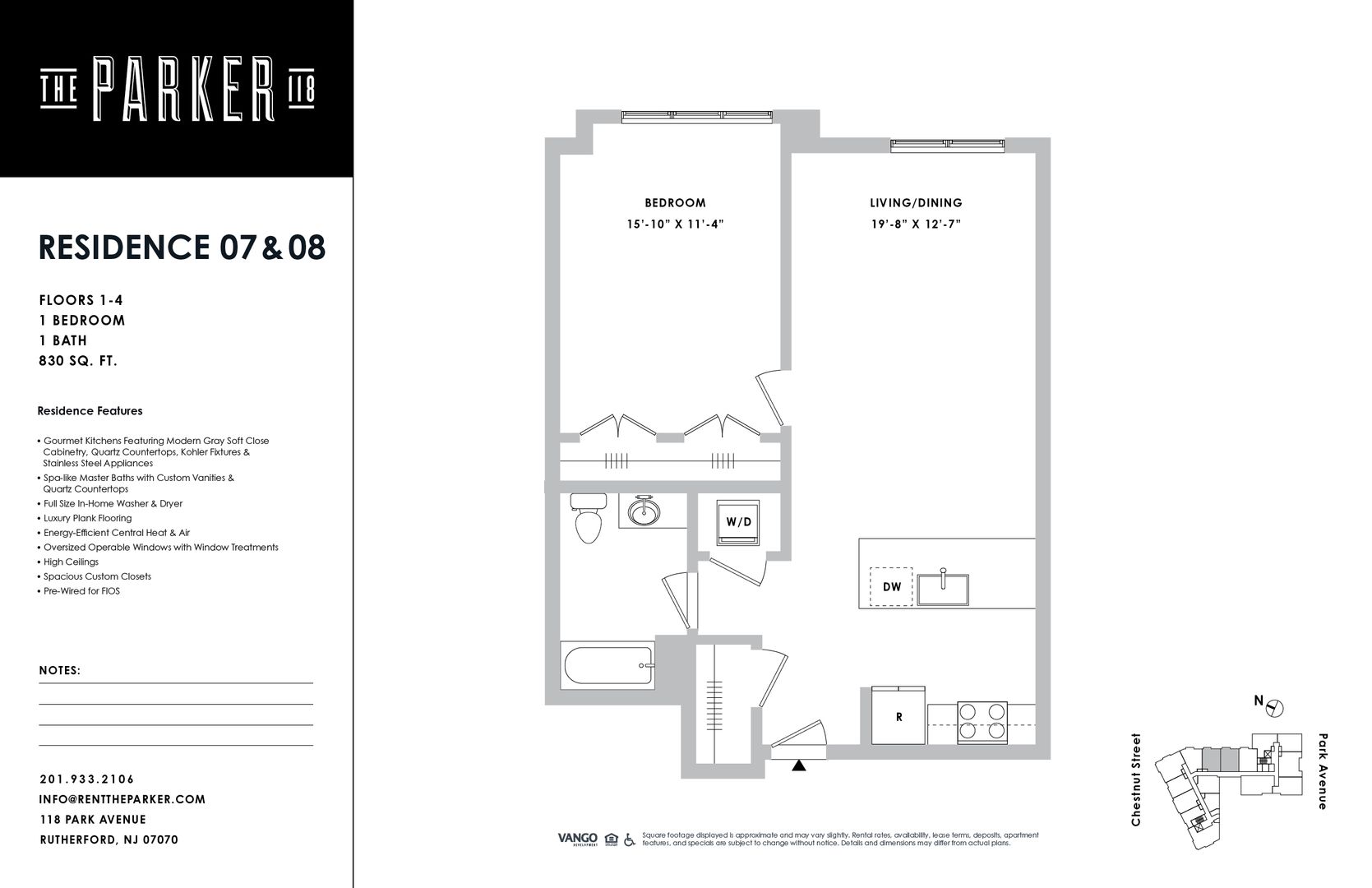 Rutherford Apartment: 118 Park Ave