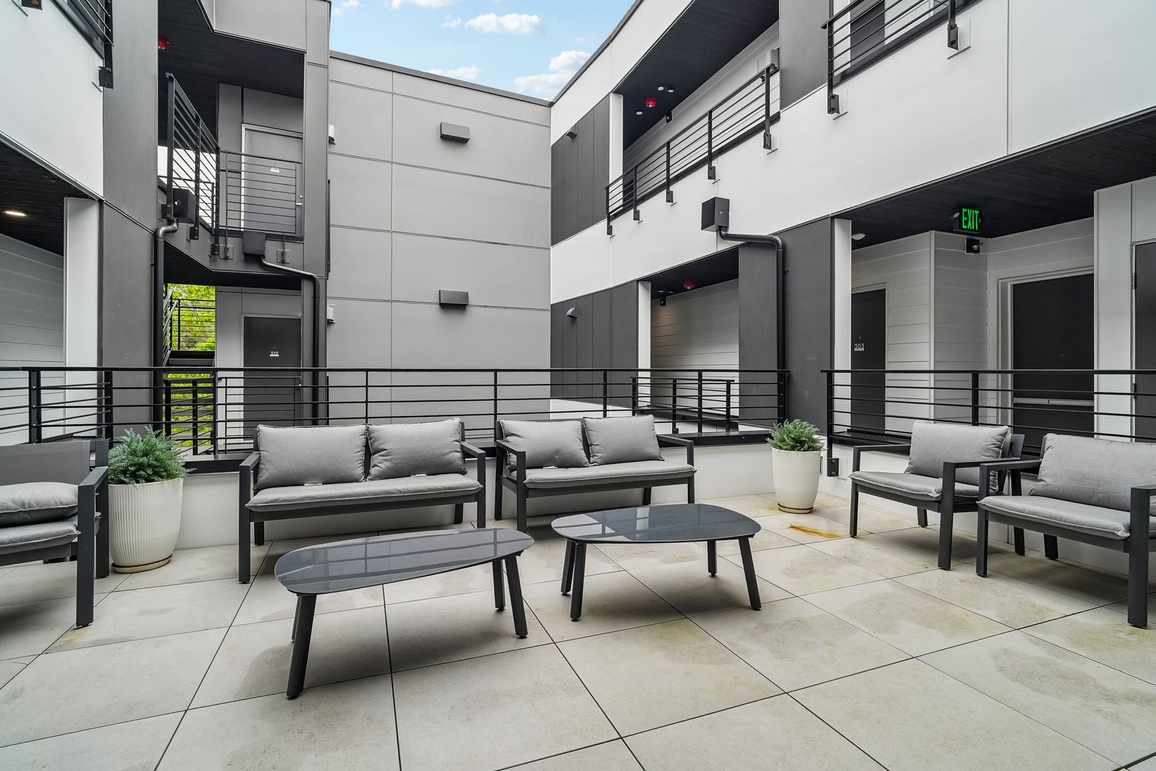 Roof deck at Graceland Apartments