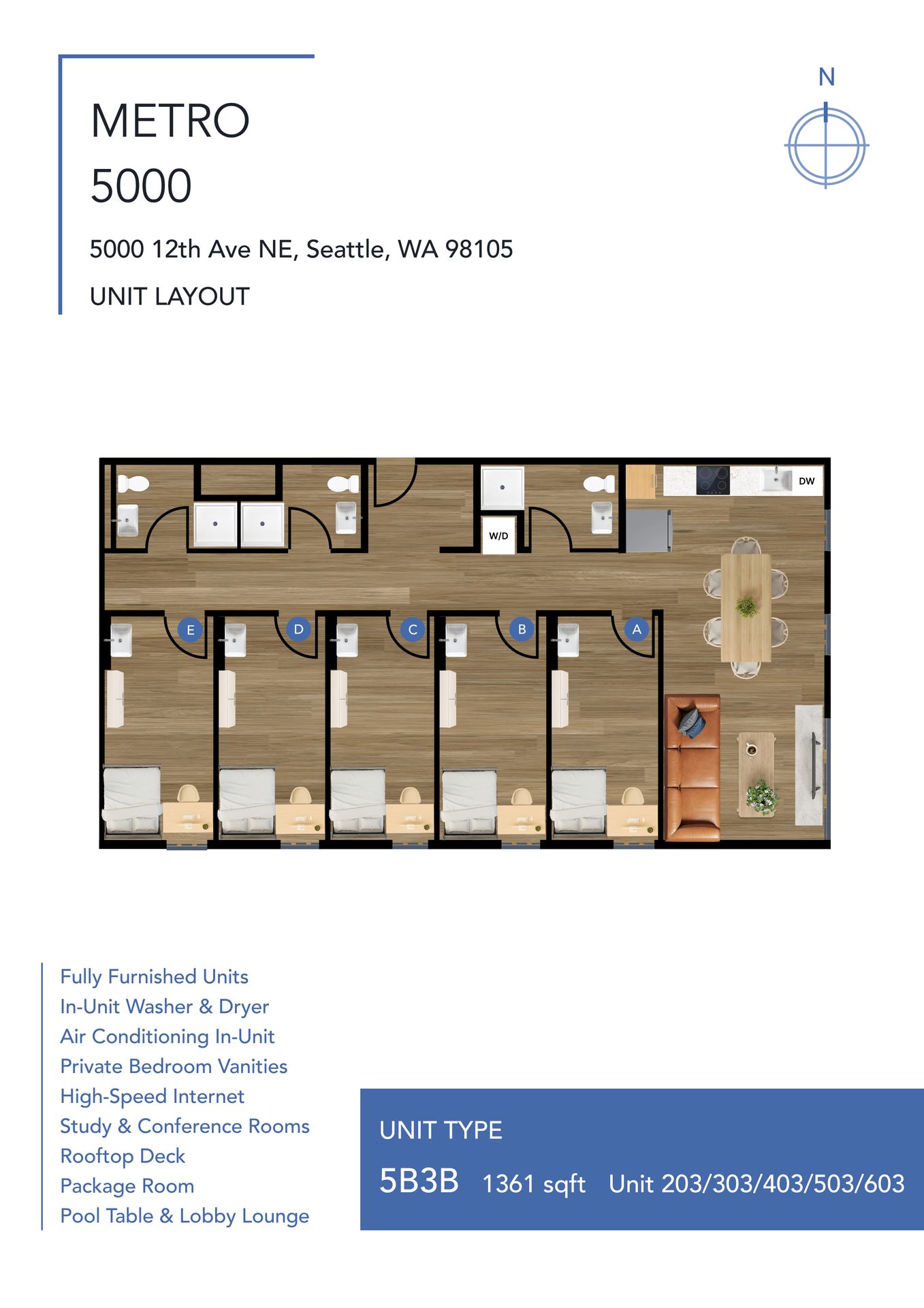 Seattle Apartment: 5000 12th Ave NE