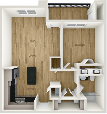 1 BEDROOM A – photo 1