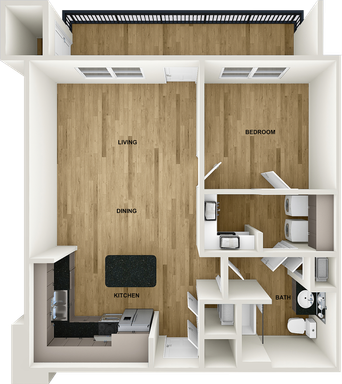 1 BEDROOM B – photo 1