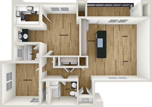 2 BEDROOM A – photo 1