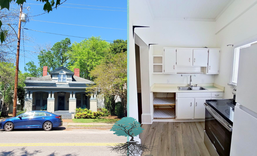 209 E Peace St Unit B Raleigh, NC 27604 Oakwood Adjacent 1-bedroom with Living Room and Kitchen – photo 1