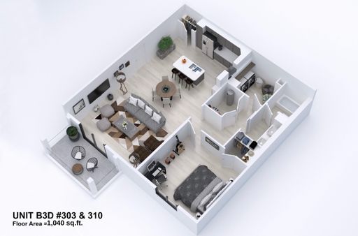 Enormous Top Floor 1 bedroom – photo 1