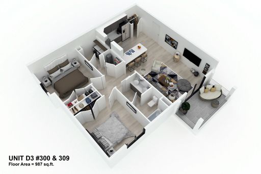 Spacious Top Floor 2 BD – photo 1