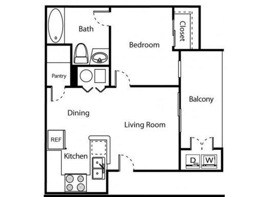 Pet Friendly 1-Bedroom Apartment Home with W/D in Unit!