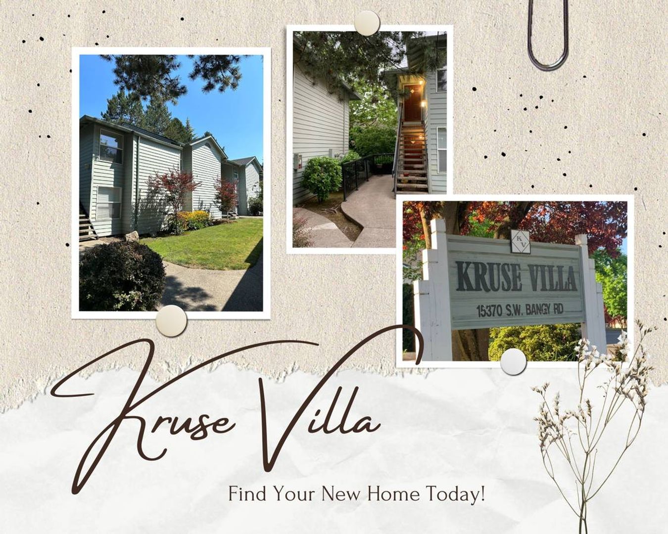 Lake Oswego Apartment: 15370 SW Bangy Road