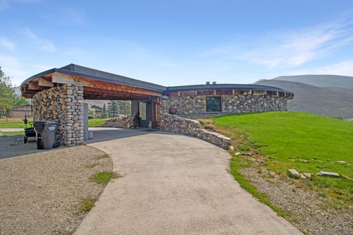 A one-of-a-kind architectural retreat, tucked into the privacy of the Indian Creek neighborhood in Hailey, Idaho