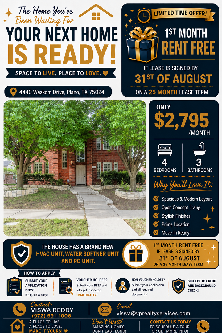 Plano House: 4440 Waskom Drive