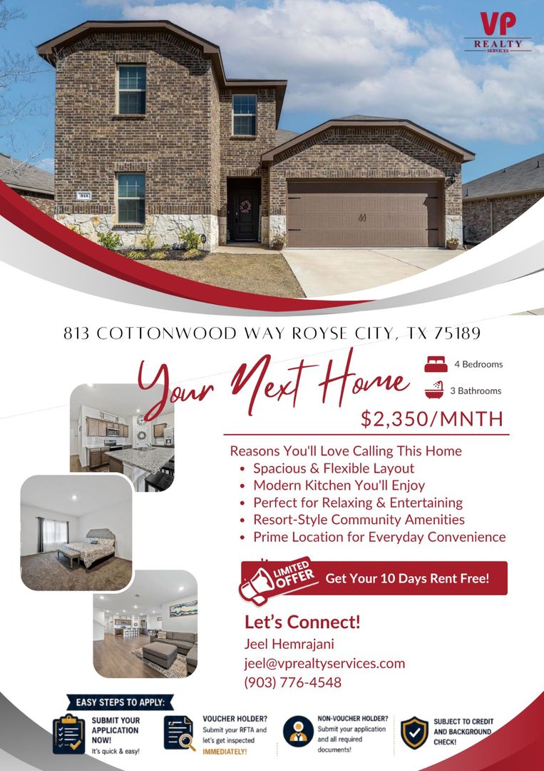 Royse City House: 813 Cottonwood Way