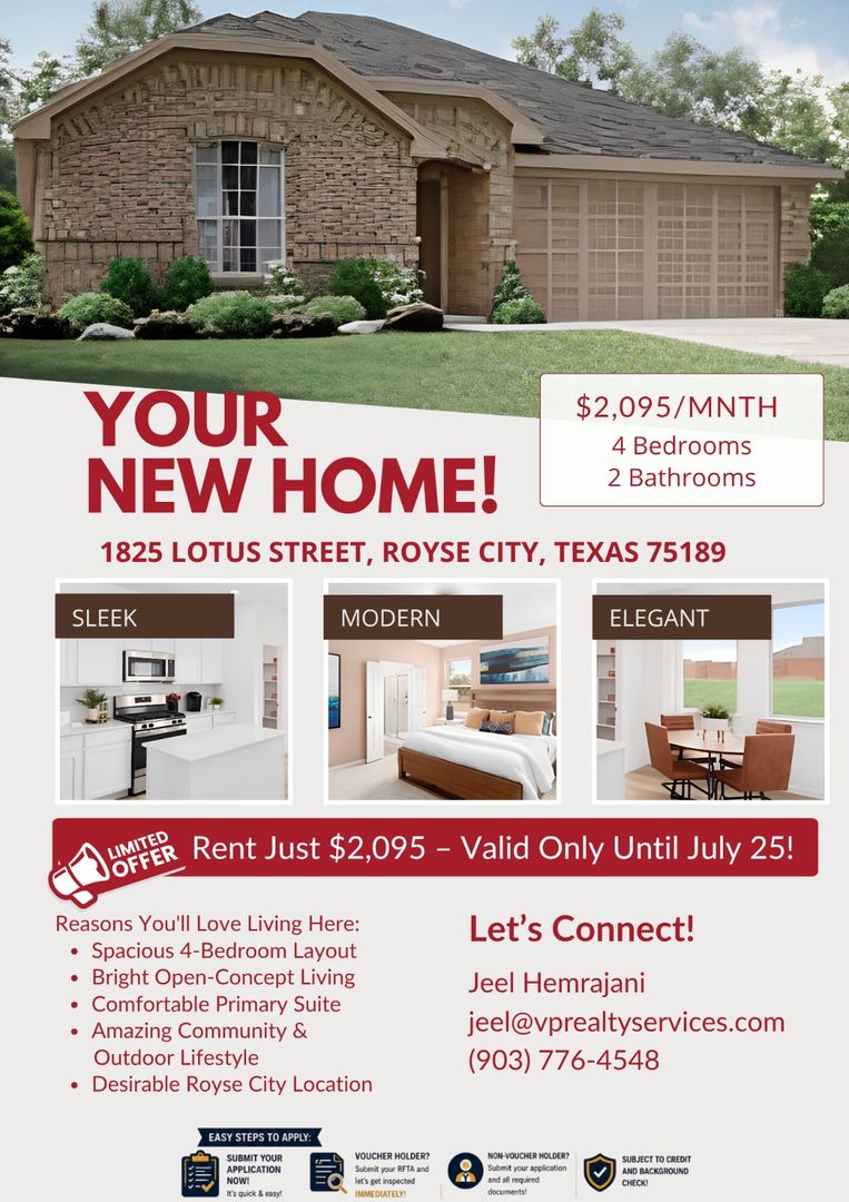 Royse City House: 1825 Lotus St