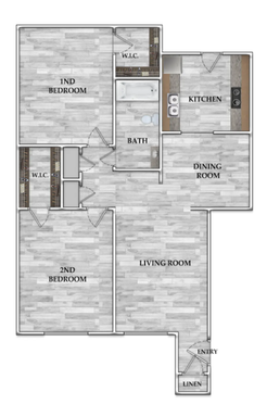 2 Bedroom Rental – 5001 Avenue F 01 - H3, Bay City, TX 77414