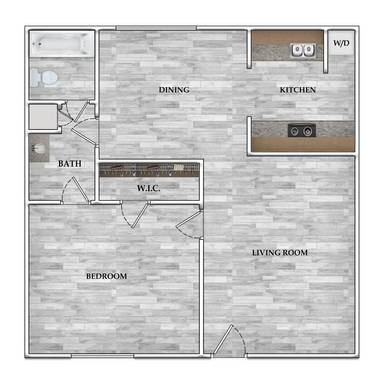 1 Bedroom Apartment – 17133 Imperial Valley Dr 0005, Houston, TX 77060