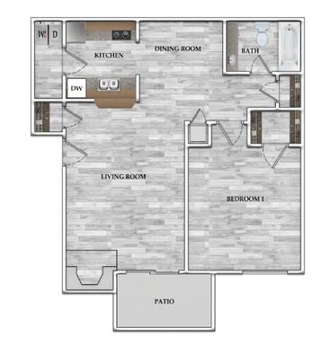 1 Bedroom Rental – 407 Greens Rd 307, Houston, TX 77060