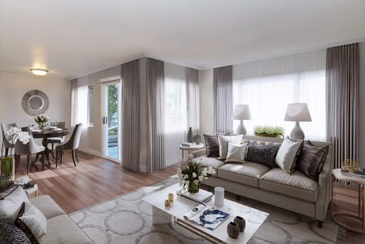 Large, Corner, Garden Level 2 Bed 2 Bath w/Oversized Living Room! Plank Flooring Throughout! – photo 1
