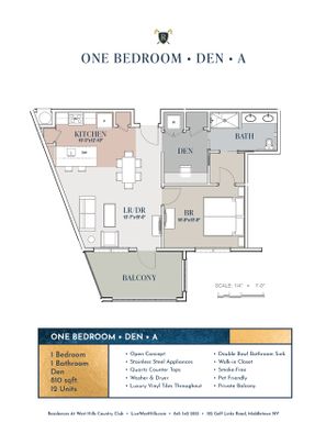 One Bedroom Den A – photo 1