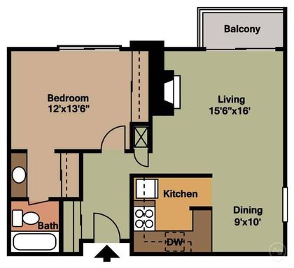 1 Bedrm 1 Bath Bartlett – photo 1