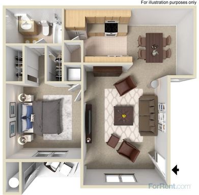 $1650 / 1br – 635ft2 – 1bath, Downstairs Townhome, Washer/Dryer, W/S/G FREE – photo 1