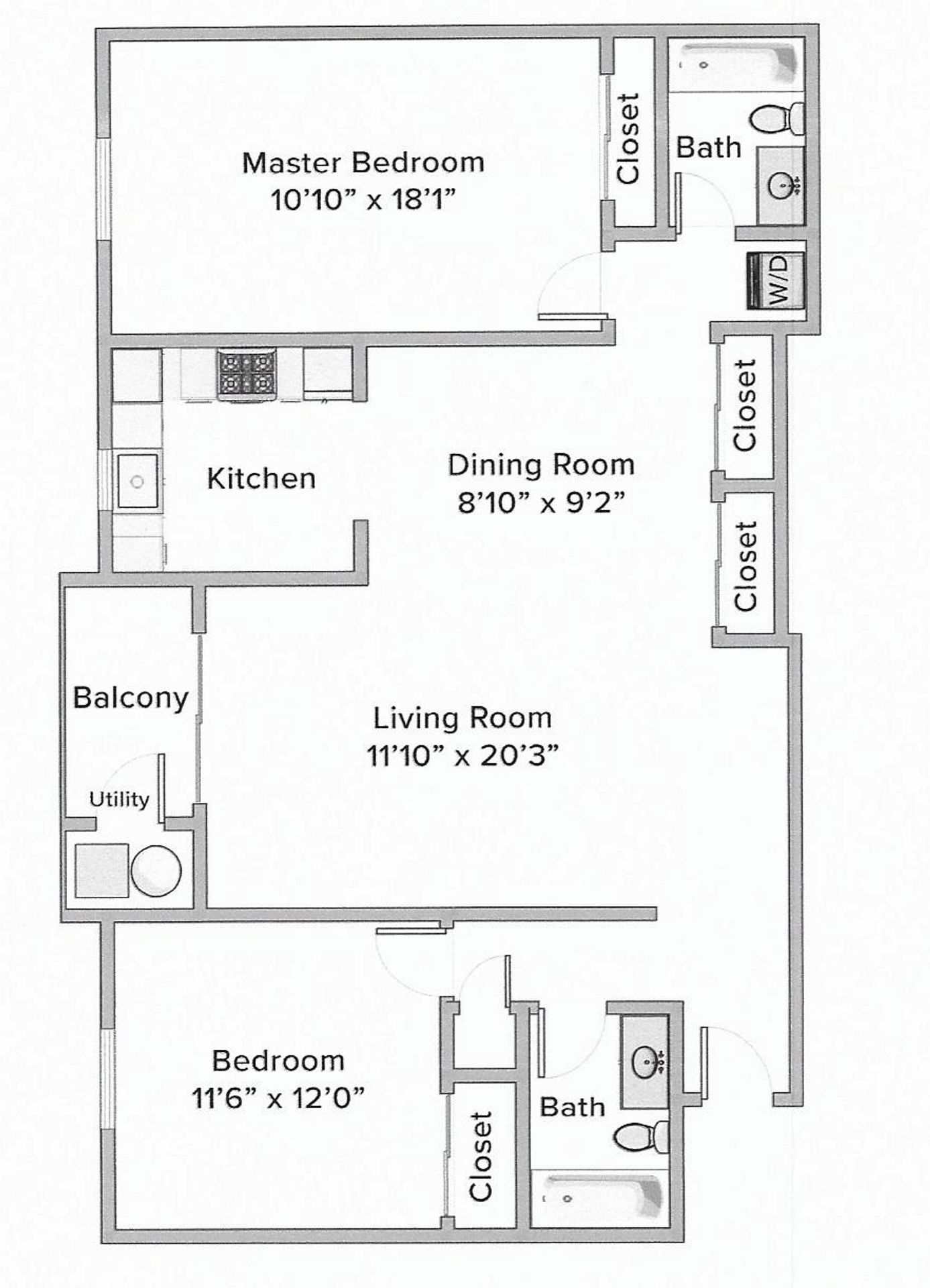 Toms River Apartment: 1255 Route 166