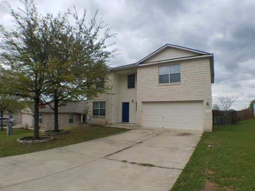 Large Amberwood Kyle, TX 4 Bedroom 2 story. Wood look Vinyl Plank and Recent Carpet in Bedrooms. Recent Painted. – photo 1
