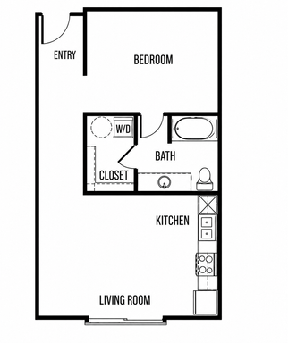 One Bedroom Studio – photo 1