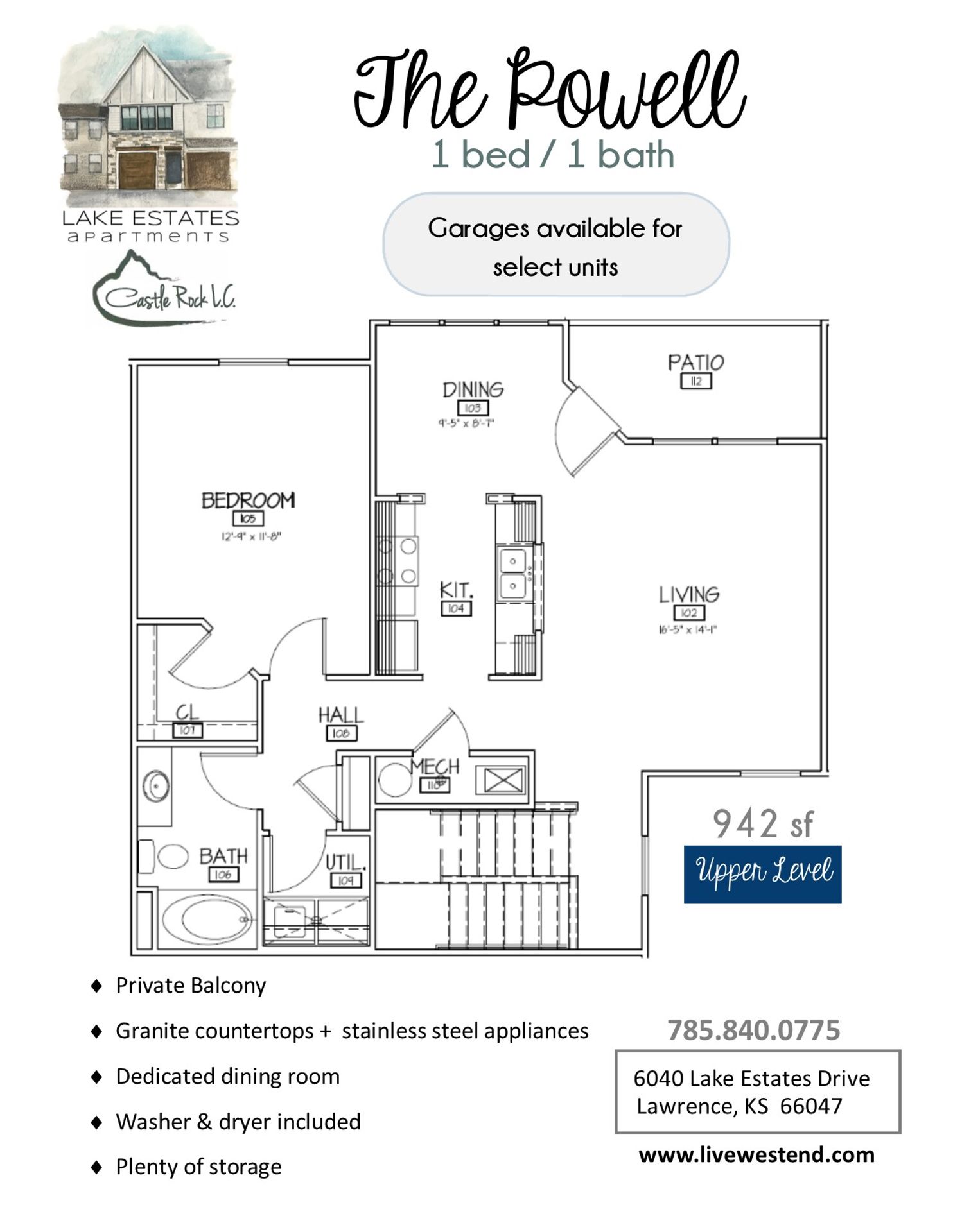 Lawrence Apartment: 6040 Lake Estates Drive