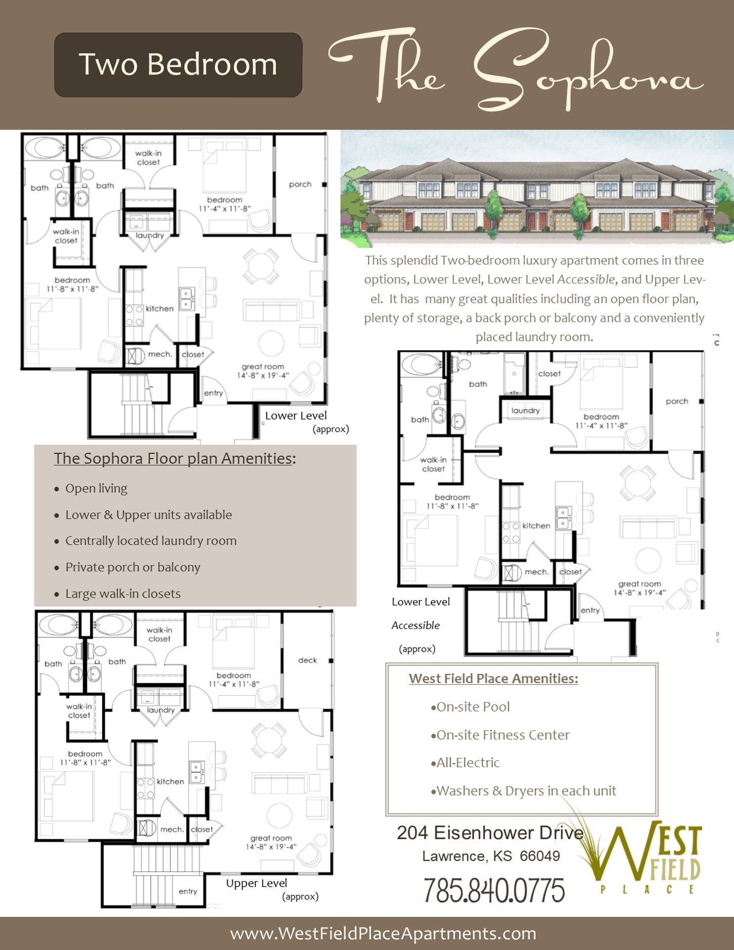 Lawrence Apartment: 204 Eisenhower Drive