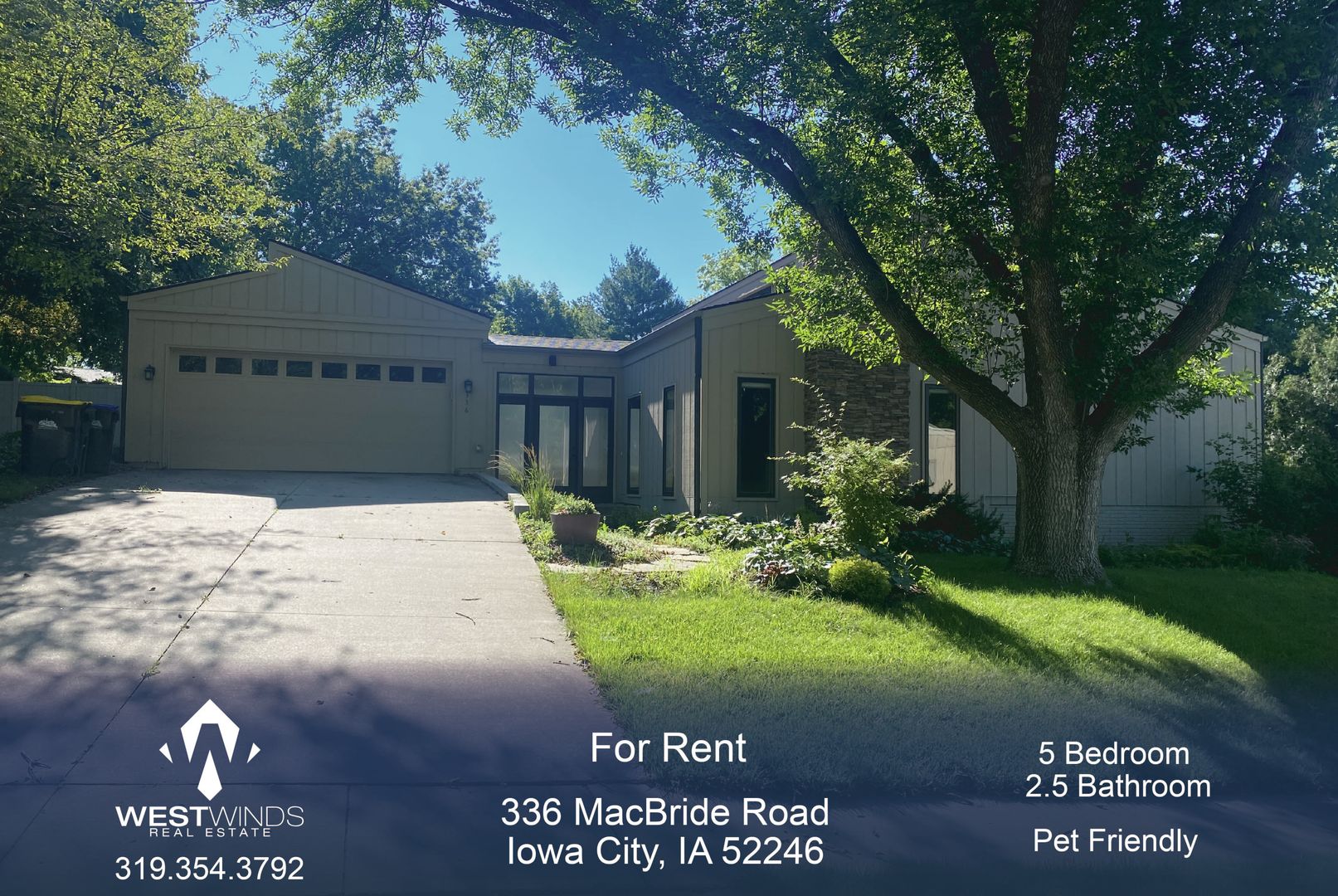 Iowa City House: 336 MacBride Road