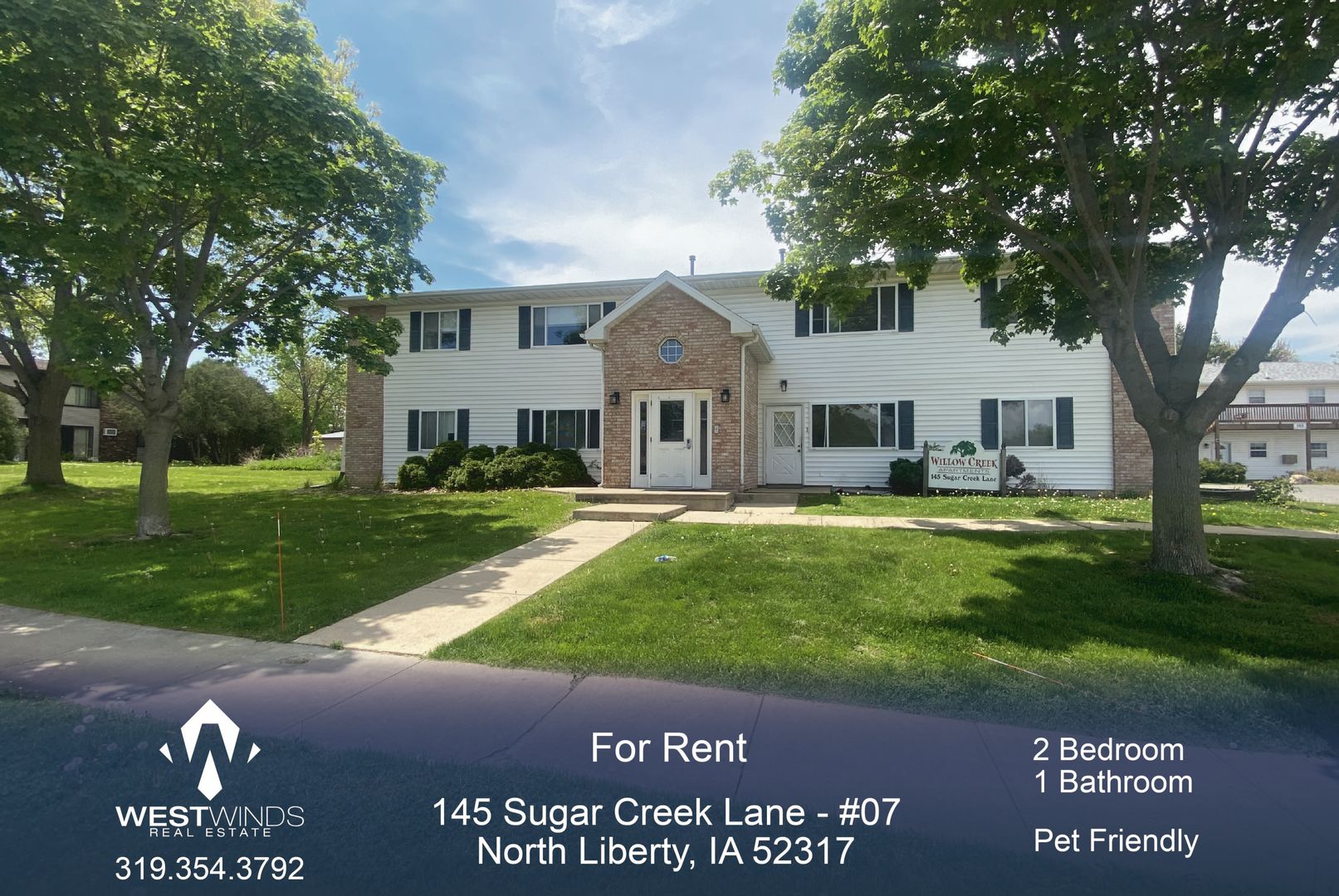 North Liberty Apartment: 145 Sugar Creek Lane